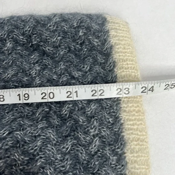 Vintage Robert Scott Ltd Knitted By Hand Mohair Button Up Cardigan Sweater Large - Picture 5 of 7